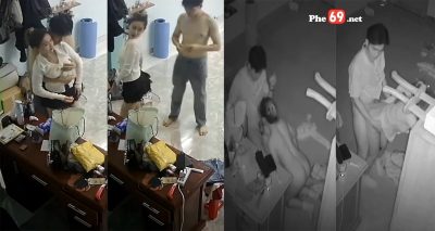 Hack Camera cặp vợ chồng trẻ cô vợ mặc váy dâm quá địt xong là bú cặc liền (Full)
