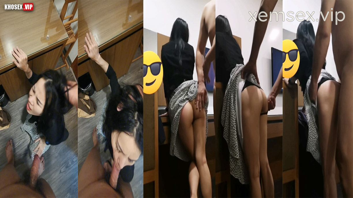 Em thích anh địt em vén váy em lên rồi doggy từng phát một làm em rên la (Full Clip)