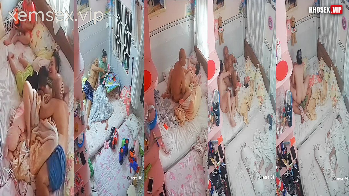 Hack Camera Cặp vợ chồng tranh thủ con ngủ vợ trèo lên cưỡi ngựa