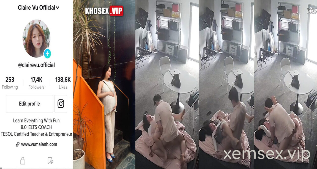 Hack Camera Clip nóng Cô giáo Vũ Mai Anh dạy Tiếng Anh lộ clip sex địt nhau với học viên (Full Clip)