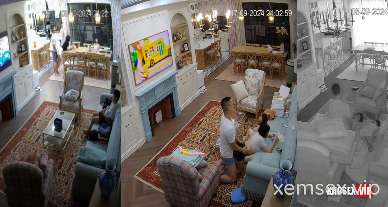 Hack Camera Vợ chồng đại gia chồng tranh thủ địt vợ khi con đang mê xem tivi – Phần 1